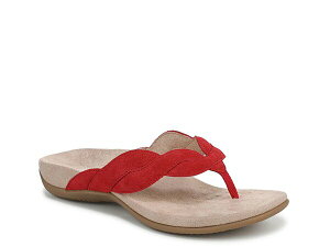 oCIjbN fB[X V[Y T_ Vionic Bella Braid Sandal Red Suede bh