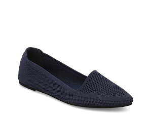 �~�A ���f�B�[�X �V���[�Y �p���v�X Mia Corrine Flat Navy �l�C�r�[