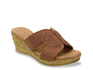 �_�C�r�b�h�e�C�g ���f�B�[�X �V���[�Y �T���_�� David Tate Vikki Wedge Sandal Dark Brown �u���E��