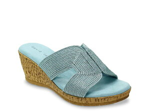 �_�C�r�b�h�e�C�g ���f�B�[�X �V���[�Y �T���_�� David Tate Vikki Wedge Sandal Blue �u���[