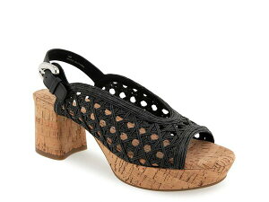 �G�A���\�[���Y ���f�B�[�X �V���[�Y �T���_�� Aerosoles Cornelia Sandal Black Raffia �u���b�N