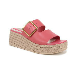 �t�����R�T���g ���f�B�[�X �V���[�Y �T���_�� Franco Sarto Taziana Espadrille Wedge Sandal Pink Leather �s���N