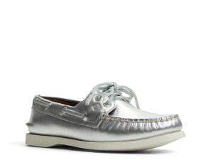 Xy[ fB[X V[Y fbLV[Y Sperry Authentic Original 2-Eye Boat Shoe Silver Metallic Vo[