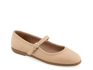 【送料無料】 エアロソールズ レディース パンプス シューズ Baylee Mary Jane Flat Beige