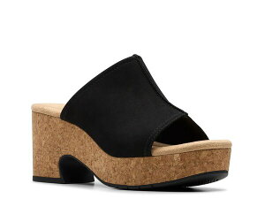 N[NX fB[X V[Y T_ vbgtH[ Clarks Nerisa Vine Platform Sandal Black Nubuck ubN