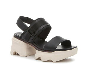 �\���� ���f�B�[�X �V���[�Y �T���_�� �v���b�g�t�H�[�� SOREL Kinetic Impact Platform Sandal Black �u���b�N