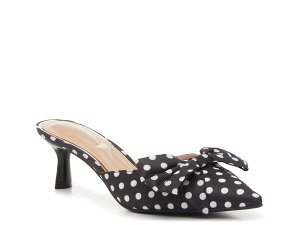 �P���[���P�C�e�B ���f�B�[�X �V���[�Y �T���_�� Kelly & Katie Jadot Mule Black/White Polka Dot Print �z���C�g