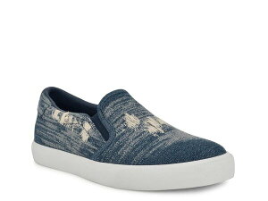 iCEFXg fB[X V[Y Xb|E[t@[ Xj[J[ Nine West Lala Slip-On Sneaker Blue Denim Fabric fj