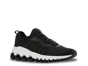 �P�[�X�C�X ���f�B�[�X �V���[�Y �X���b�|���E���[�t�@�[ K-Swiss Tubes Slip-On Running Shoe - Women's Black/White �z���C�g