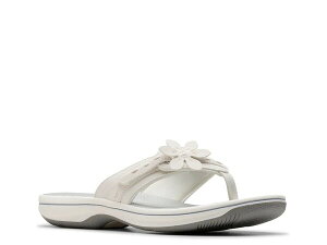N[NX fB[X V[Y T_ Clarks Breeze Opal Sandal White zCg