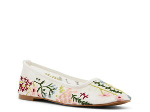 �}�b�f���K�[�� ���f�B�[�X �V���[�Y �p���v�X Madden Girl Cass Ballet Flat White/Multicolor Floral �z���C�g