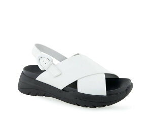 �G�A���\�[���Y ���f�B�[�X �V���[�Y �T���_�� Aerosoles Harlow Sandal White/Black �z���C�g