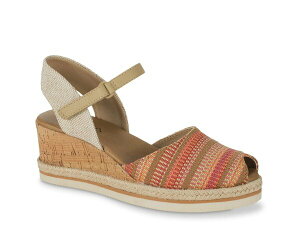 �x�A�g���b�v�X ���f�B�[�X �V���[�Y �T���_�� Baretraps Acadia Wedge Sandal Coral/Multicolor �R�[����