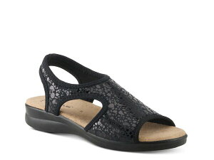 tNTX fB[X V[Y T_ Flexus Nyaman Crackle Sandal Black ubN