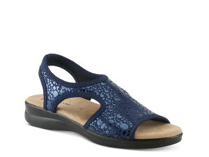 tNTX fB[X V[Y T_ Flexus Nyaman Crackle Sandal Navy lCr[