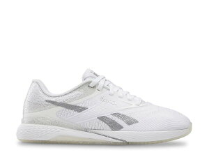 ���[�{�b�N ���f�B�[�X �V���[�Y �X�j�[�J�[ Reebok Nano X5 Training Shoe - Women's White/Grey �z���C�g