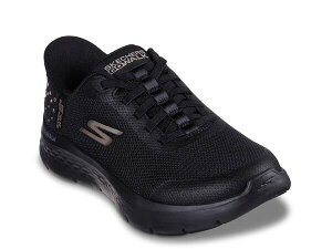 XPb`[Y fB[X V[Y Xj[J[ Skechers Hands Free Slip-ins GO WALK Flex Krysta Sneaker - Women's Black/Pink ubN