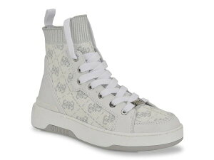 QX fB[X V[Y Xj[J[ Guess Mannen High-Top Sneaker - Women's White zCg