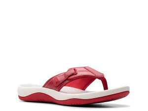 N[NX fB[X V[Y T_ Clarks Sunmaze Loop Sandal Red bh