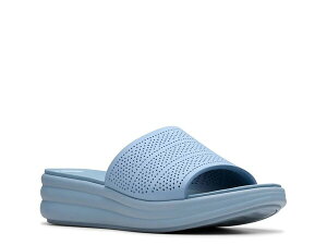 N[NX fB[X V[Y T_ Clarks Drift Twist Wedge Sandal Light Blue u[