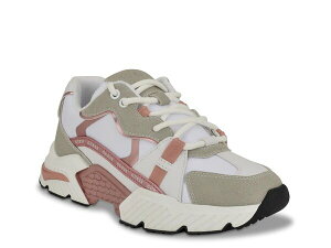 QX fB[X V[Y Xj[J[ Guess Carrli Sneaker White/Grey/Pink zCg