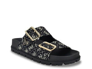 �Q�X ���f�B�[�X �V���[�Y �T���_�� Guess Fasten Sandal Dark Blue �u���[