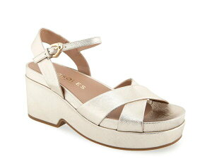 �G�A���\�[���Y ���f�B�[�X �V���[�Y �T���_�� �v���b�g�t�H�[�� Aerosoles Chabella Platform Sandal Gold Metallic �S�[���h