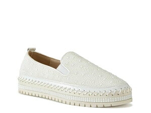 AUA  fB[X V[Y Xb|E[t@[ vbgtH[ Xj[J[ Azalea Wang Brittany Pearl Platform Slip-On Sneaker White zCg