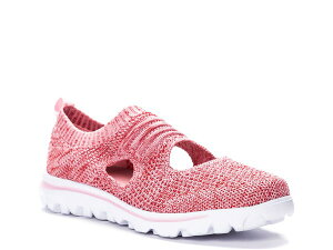 �v���y�b�g ���f�B�[�X �V���[�Y �X���b�|���E���[�t�@�[ Propet TravelActiv Avid Slip-On Light Pink �s���N