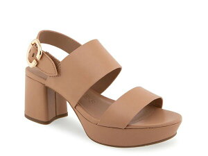 �G�A���\�[���Y ���f�B�[�X �V���[�Y �T���_�� �v���b�g�t�H�[�� Aerosoles Casetta Platform Sandal Tan �^��