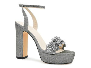 xW~EH[N fB[X V[Y T_ vbgtH[ Touch Ups by Benjamin Walk Lily Platform Sandal Pewter Metallic s[^[