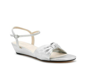 xW~EH[N fB[X V[Y T_ Touch Ups by Benjamin Walk Rose Wedge Sandal Silver Metallic Vo[