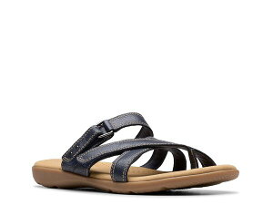N[NX fB[X V[Y T_ Clarks Elizabelle Bay Sandal Navy lCr[