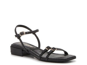 ANC fB[X V[Y T_ Anne Klein Legend Sandal Black Snake Print ubN