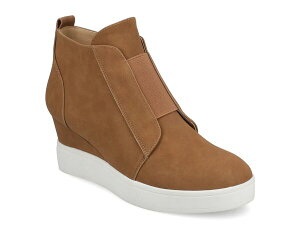 W[j[ fB[X V[Y Xj[J[ Journee Clara Wedge Sneaker Tan ^