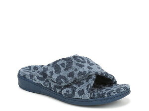 oCIjbN fB[X V[Y T_ Vionic Relax II Sandal Blue Leopard Print u[
