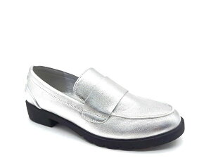 PlXR[ fB[X V[Y Xb|E[t@[ Reaction Kenneth Cole Fern Loafer Silver Vo[