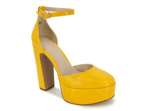�P�l�X�R�[�� ���f�B�[�X �V���[�Y �p���v�X �v���b�g�t�H�[�� Kenneth Cole New York Tatum Platform Pump Marigold Yellow �C�G���[