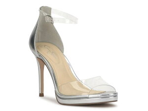 WFVJVv\ fB[X V[Y pvX Jessica Simpson Daisile Pump Clear/Silver Metallic Vo[