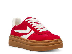 �X�e�B�[�u �}�f�� ���f�B�[�X �V���[�Y �X�j�[�J�[ �v���b�g�t�H�[�� Steve Madden Dodge Platform Sneaker - Women's Red/White �z���C�g