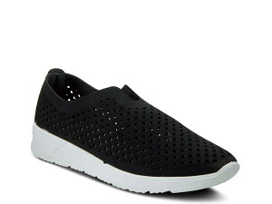 tNTX fB[X V[Y Xb|E[t@[ Flexus by Spring Step Centrics Slip-On Black ubN