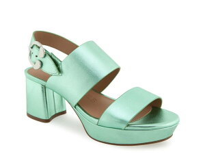 �G�A���\�[���Y ���f�B�[�X �V���[�Y �T���_�� �v���b�g�t�H�[�� Aerosoles Camera Platform Sandal Dark Green �O���[��