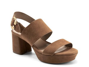 �G�A���\�[���Y ���f�B�[�X �V���[�Y �T���_�� �v���b�g�t�H�[�� Aerosoles Camera Platform Sandal Dark Brown �u���E��