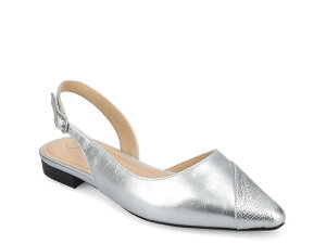 W[j[ fB[X V[Y pvX Journee Daphnne Flat Silver Metallic Vo[