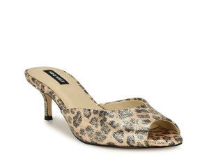 �i�C���E�F�X�g ���f�B�[�X �V���[�Y �T���_�� Nine West Luvlie 3 Sandal Gold Metallic/Black Leopard Print �u���b�N