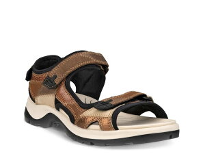 GR[ fB[X V[Y T_ pb`[N ECCO Offroad Patchwork Sport Sandal Brown uE