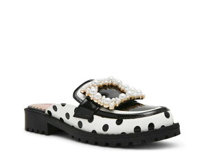 xbcBW\ fB[X V[Y T_ Betsey Johnson Grayce Mule White/Black Polka Dot zCg