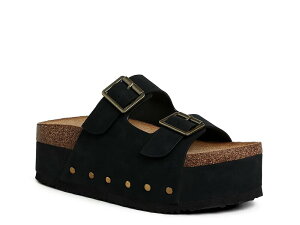 �����h�����O ���f�B�[�X �V���[�Y �T���_�� �v���b�g�t�H�[�� London Rag Impala Platform Sandal Black �u���b�N