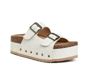 �����h�����O ���f�B�[�X �V���[�Y �T���_�� �v���b�g�t�H�[�� London Rag Impala Platform Sandal Off White �I�t�z���C�g