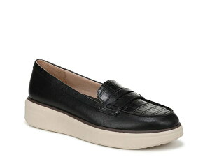 CtXgCh fB[X V[Y Xb|E[t@[ vbgtH[ `FV[ [t@[ LifeStride Chelsea Platform Loafer Black Croc Print ubN